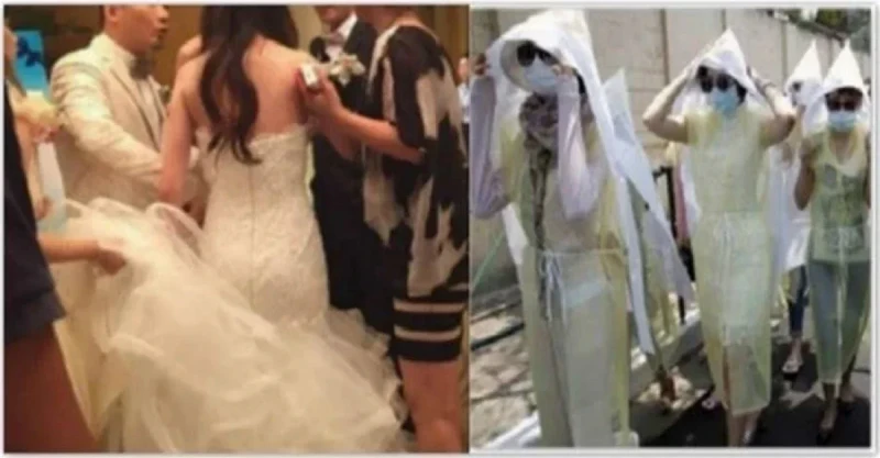 我受邀參加高中女同學的婚禮，我們為了報復全部穿喪服出席，新郎知道後毀了全部